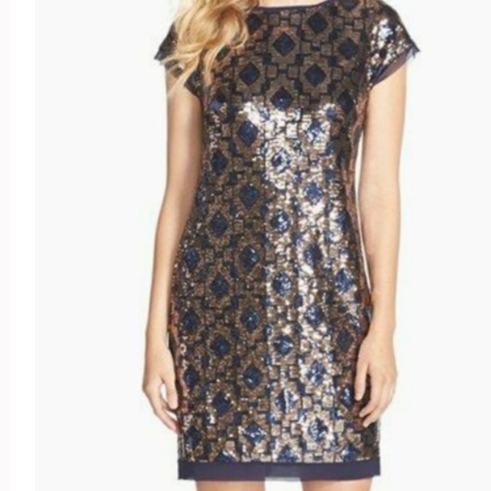 💜 Vince Camuto Dress sequins cocktail dress Party dress iso - Picture 3 of 17